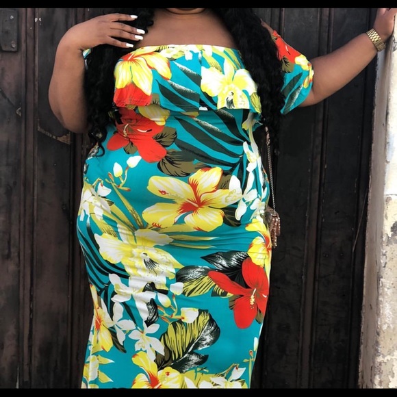 fashion nova plus maxi dress